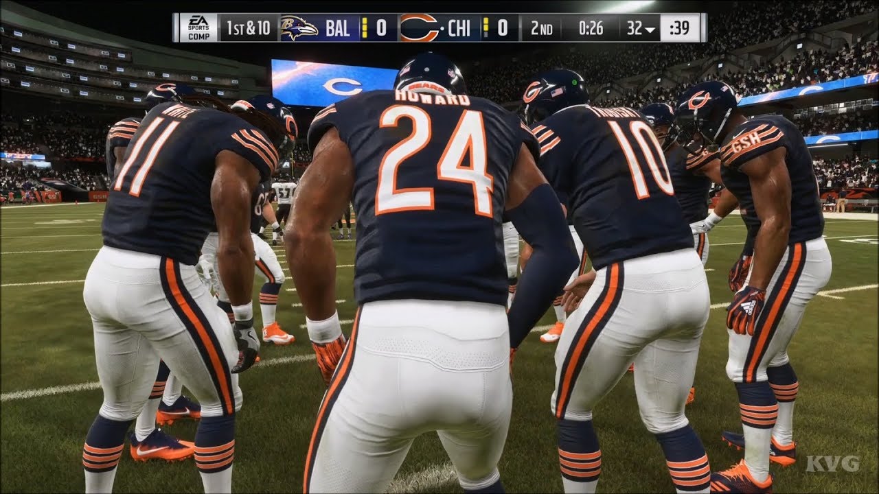 Madden NFL 19 - Chicago Bears vs Baltimore Ravens - Gameplay (HD) [1080p60FPS]