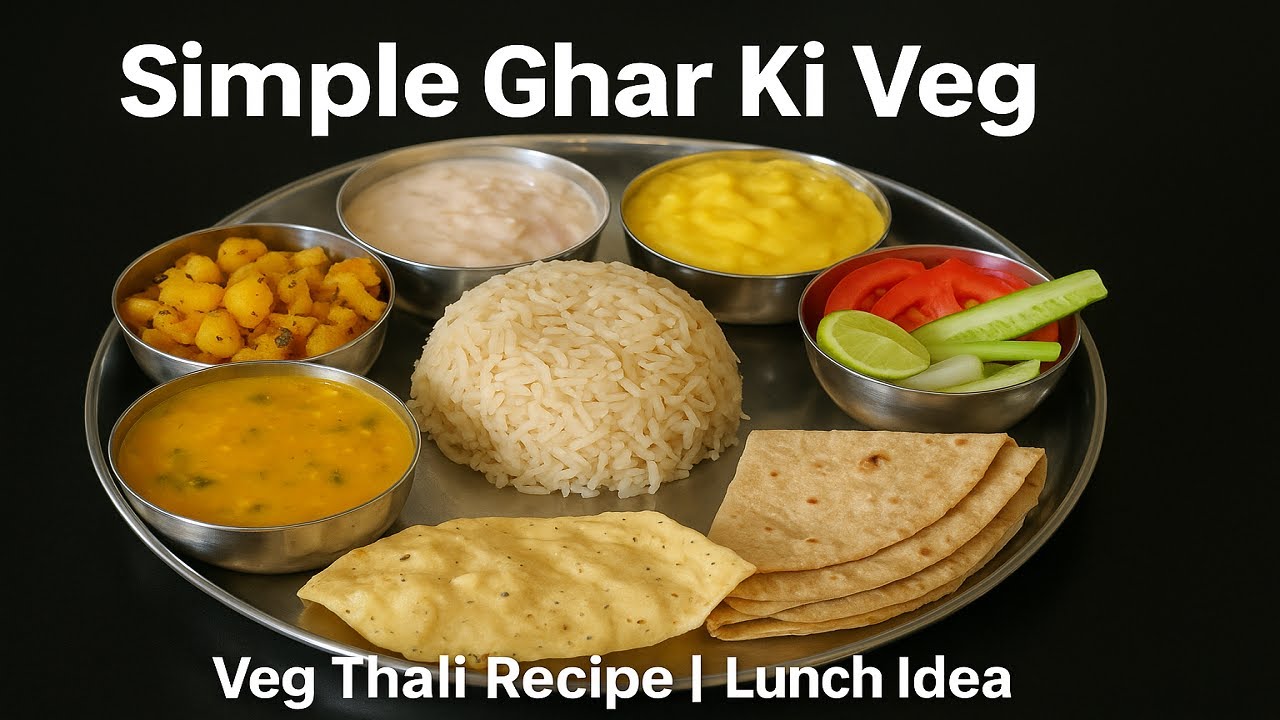 25 Min में बनाओ झटपट Veg Thali 🍛 | Instant Thali Recipe