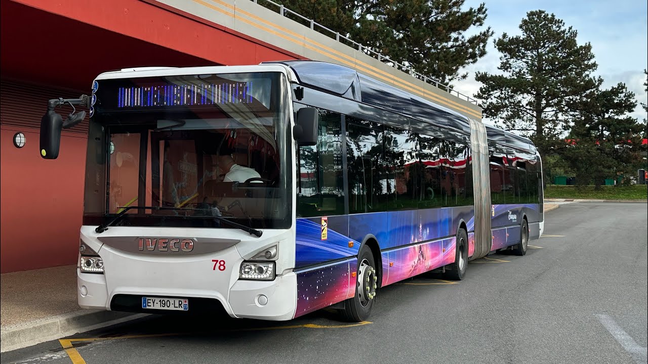Disneyland Paris Transport  - Navette Hôtel Santa Fe - IVECO Urbanway 18 BHNS nº78