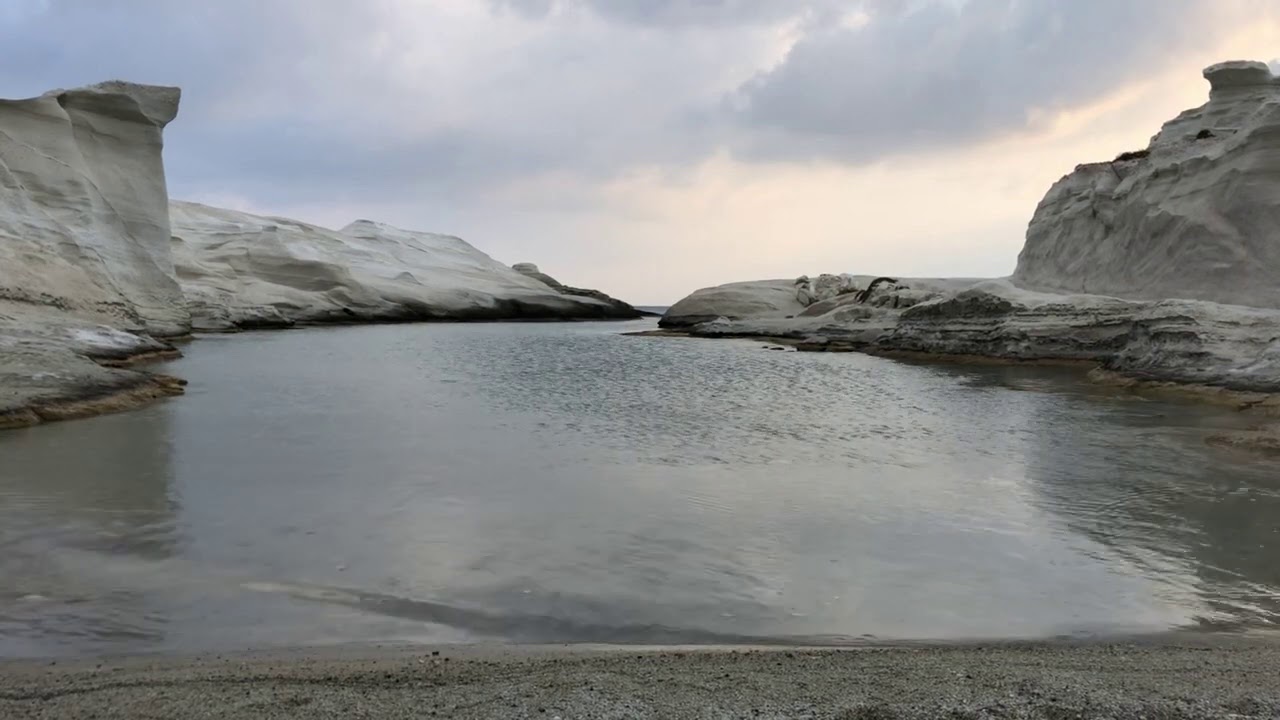 Sarakiniko - extreme relaxing water - Milos, Greece - 720p