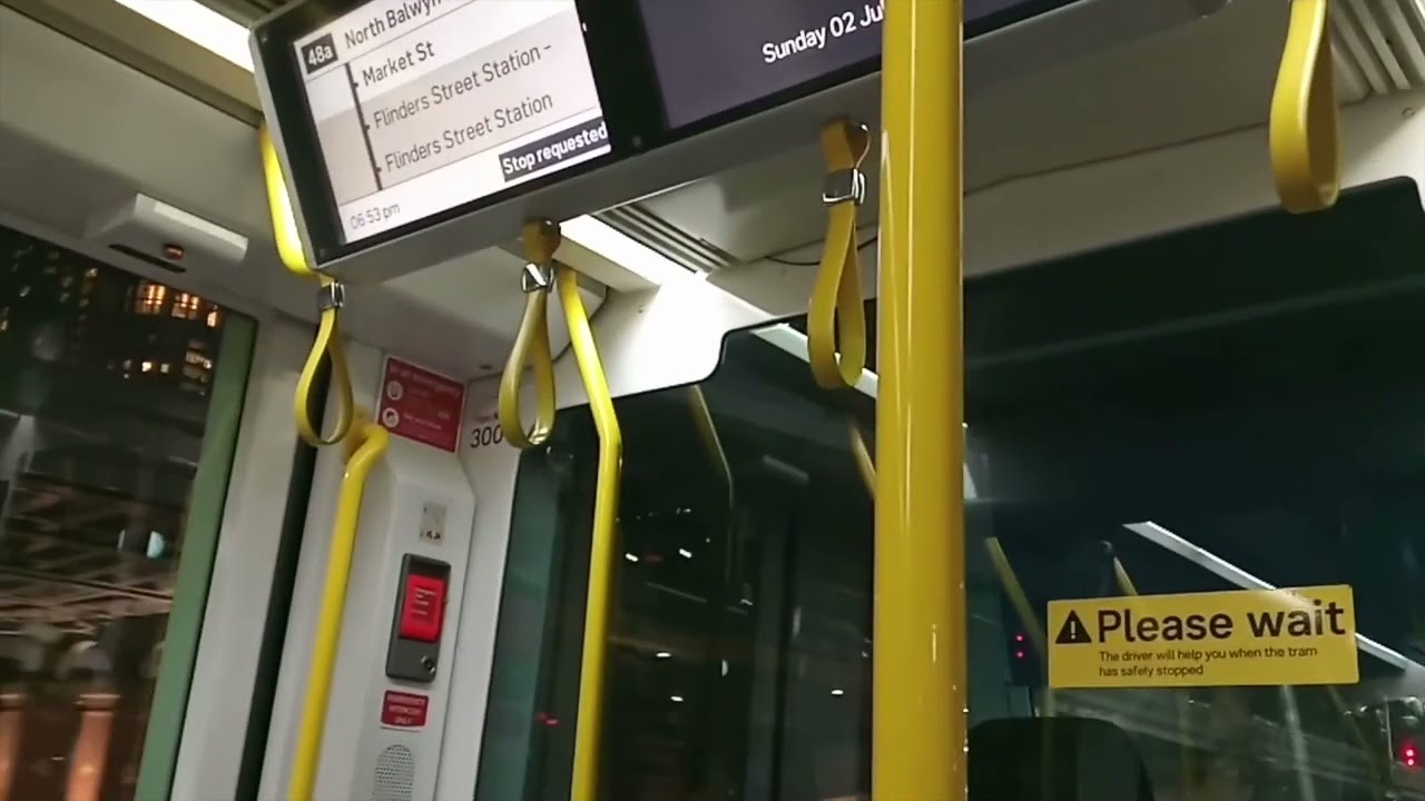 Yarra Trams - A trip on a C Class along Flinders Street