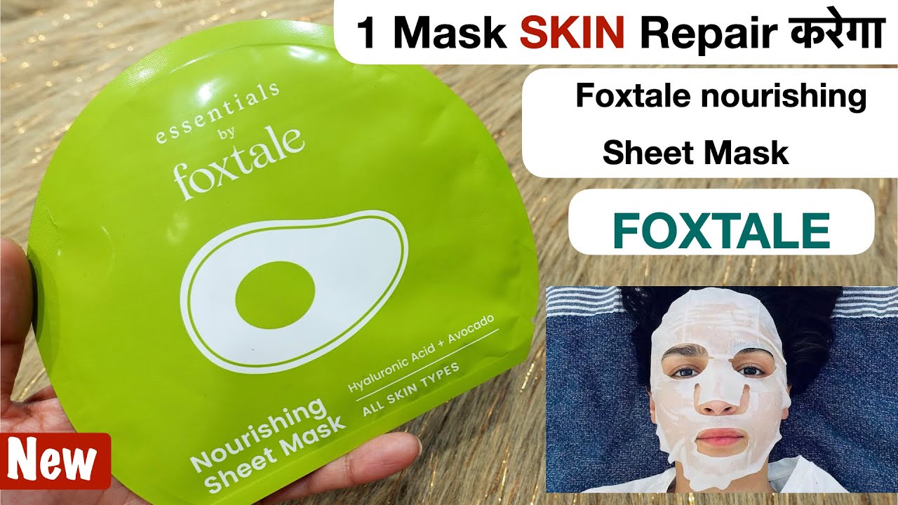 I Found the Secret for glowing skin || foxtale nourishing sheet mask | foxtale sheet mask