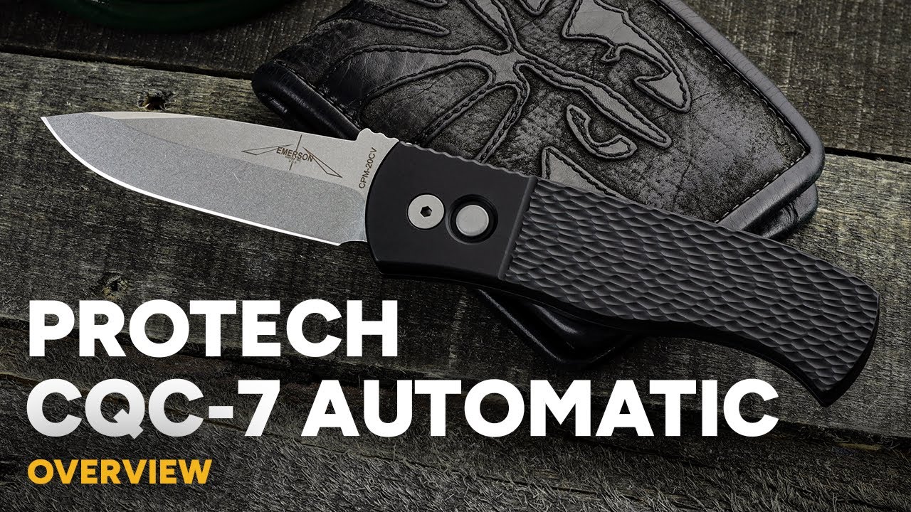 Protech Emerson CQC-7 Automatic - 20CV Spear Point Overview