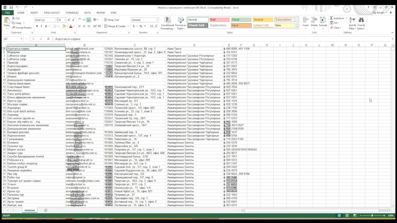 Russia business email list and b2b database