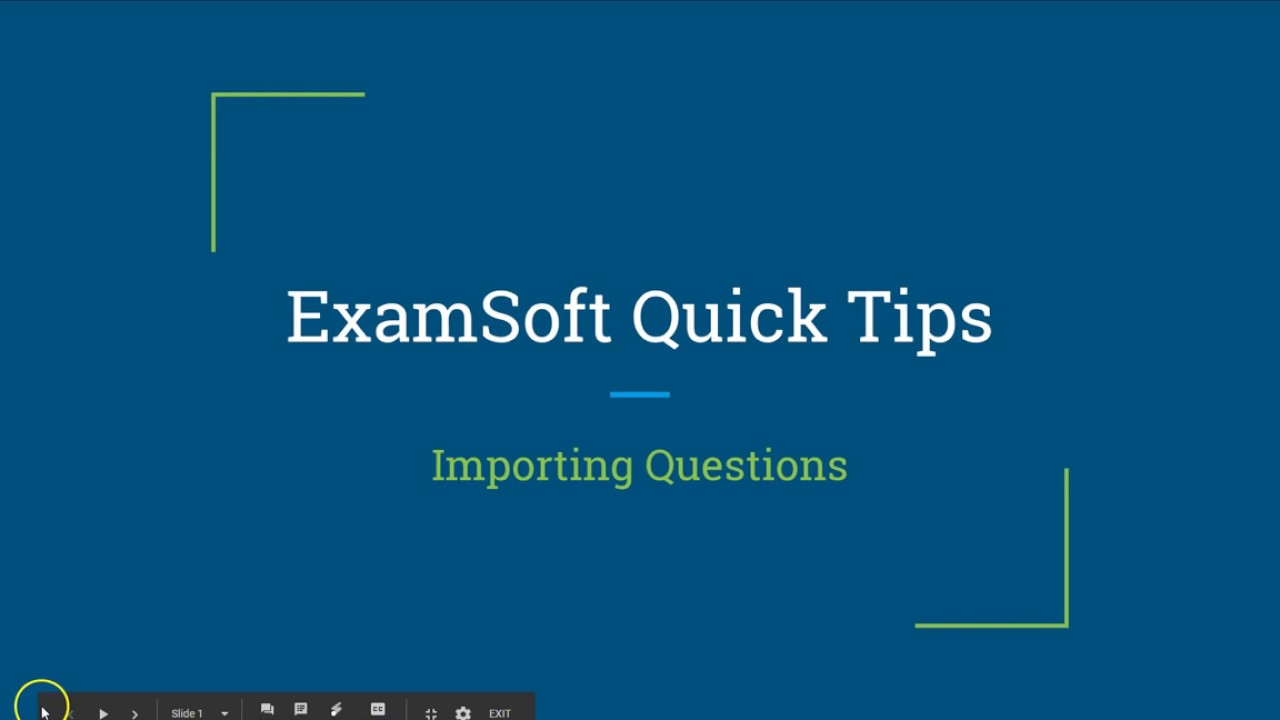 ExamSoft Quick Tip - Importing Questions