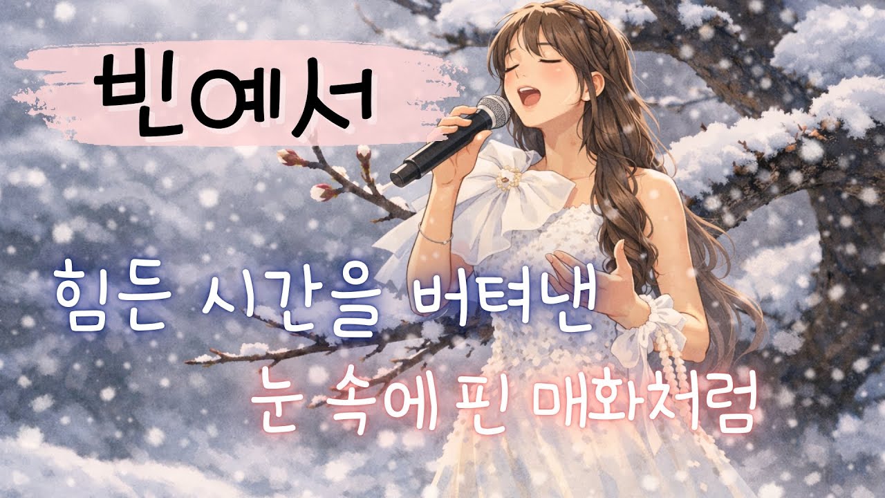 힘든 시간을 버텨낸 빈예서 🌸 눈 속에 핀 매화처럼