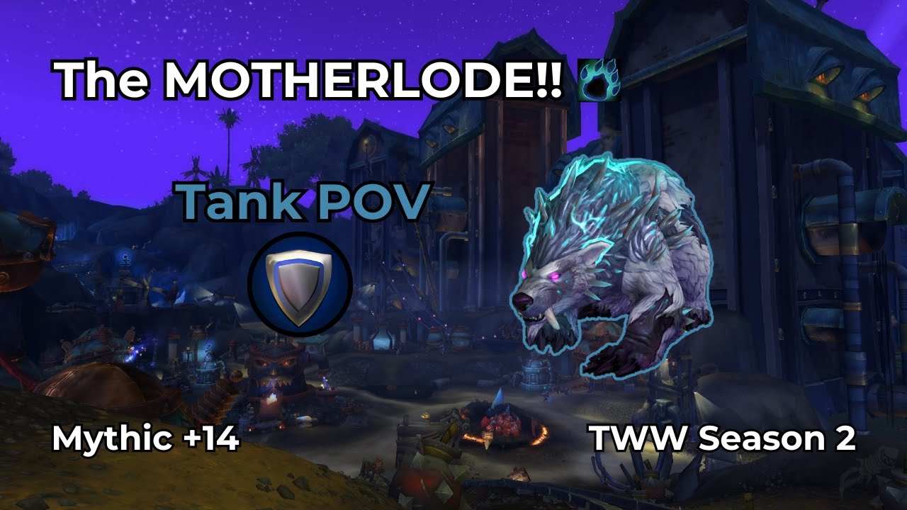 WoW M+ | The MOTHERLODE!! +14 | Guardian Druid Tank POV | TWW S2