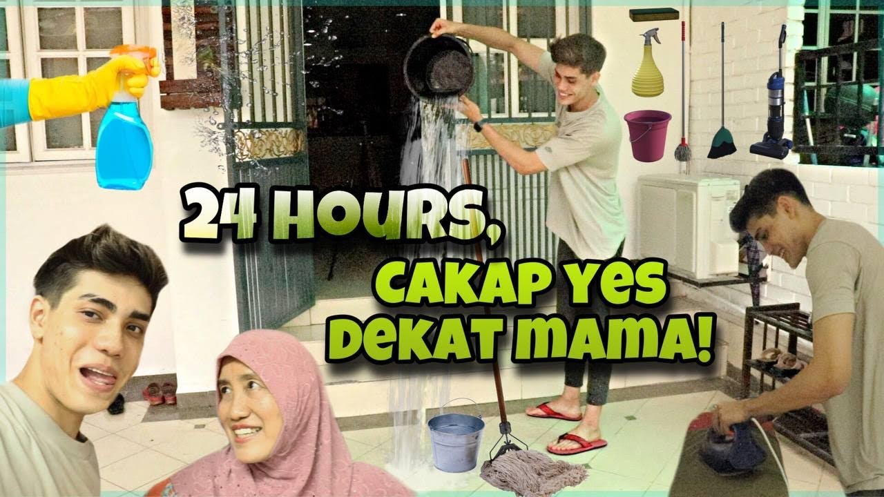 24 JAM CAKAP YES DEKAT MAMA 😂 | JADI SURI RUMAH SATU HARI 😭👍🏻