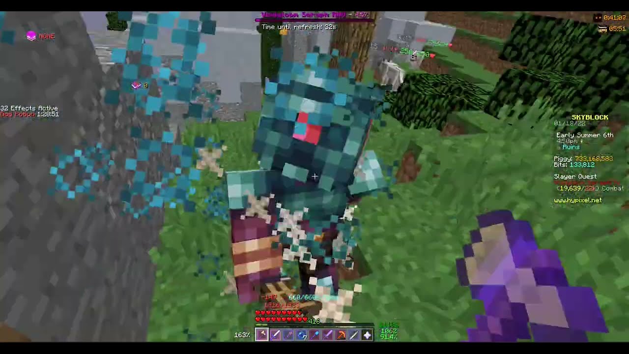 POV: You Dug a Random Hole In The Ground (Chimera Drop) - Hypixel Skyblock