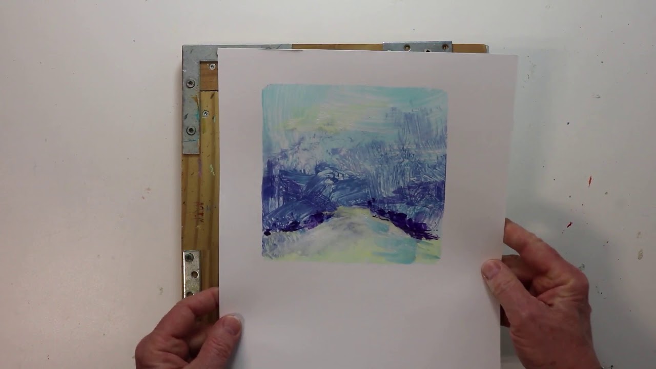Forest Trail: A step by step monoprint landscape