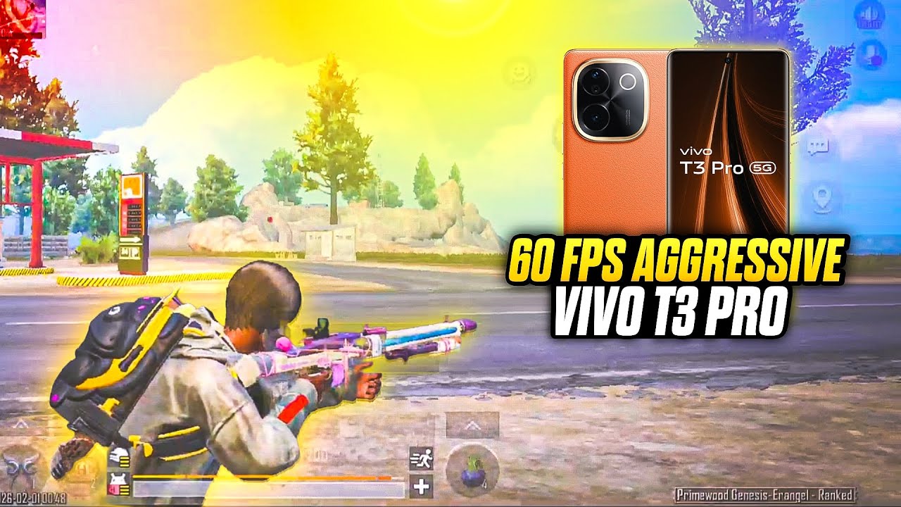 60 fps aggressive player 💥 Vivo T3 PRO 🔱