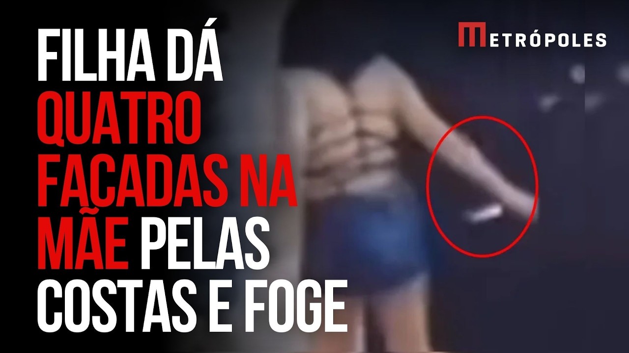 Gritos de socorro: filha dá quatro facadas na mãe pelas costas e foge
