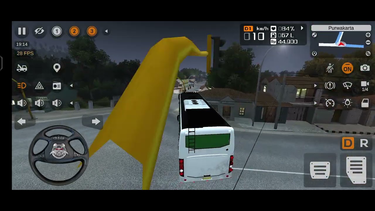 Bus simulator game play video 