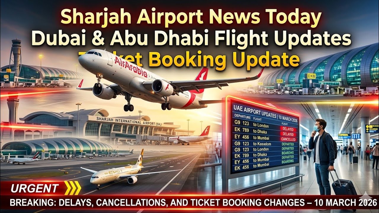 Sharjah Airport News Today | Dubai & Abu Dhabi Flight Updates &ndash; 10 March 2026 Breaking!