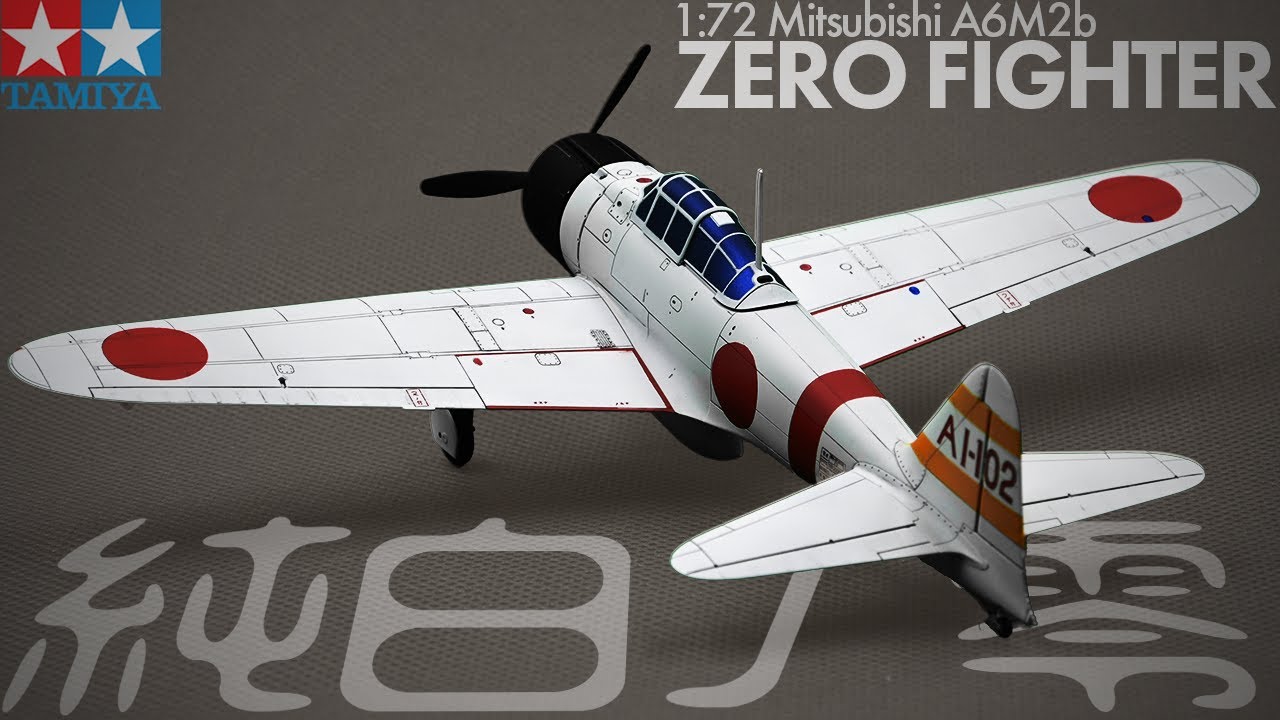 【タミヤ 1/72 零式艦上戦闘機二一型】ガンプラ感覚で作る！純白のゼロ戦【飛行機プラモデル】Full Build Tamiya 1/72 Zero Fighter