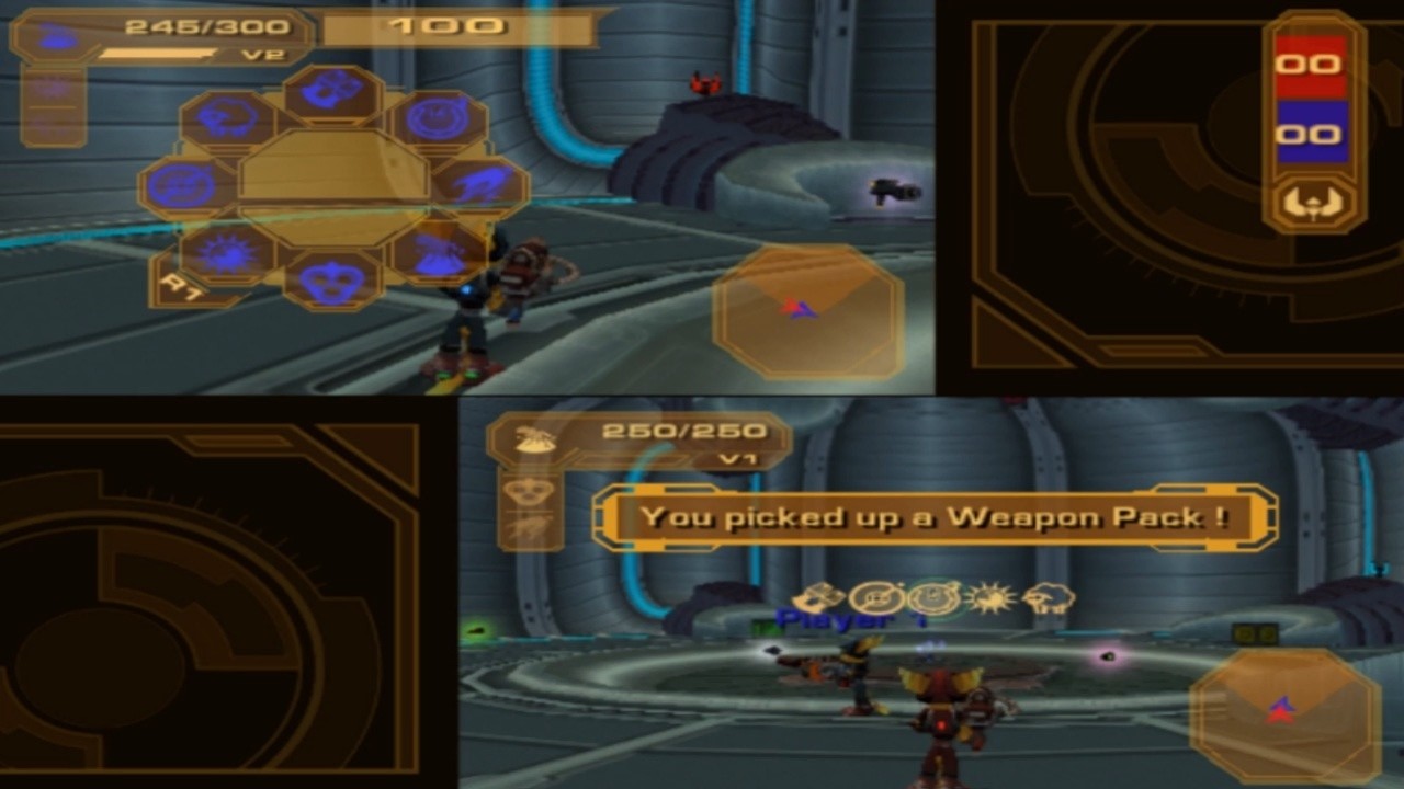 Ratchet and Clank 3 - multiplayer weapons upgrading