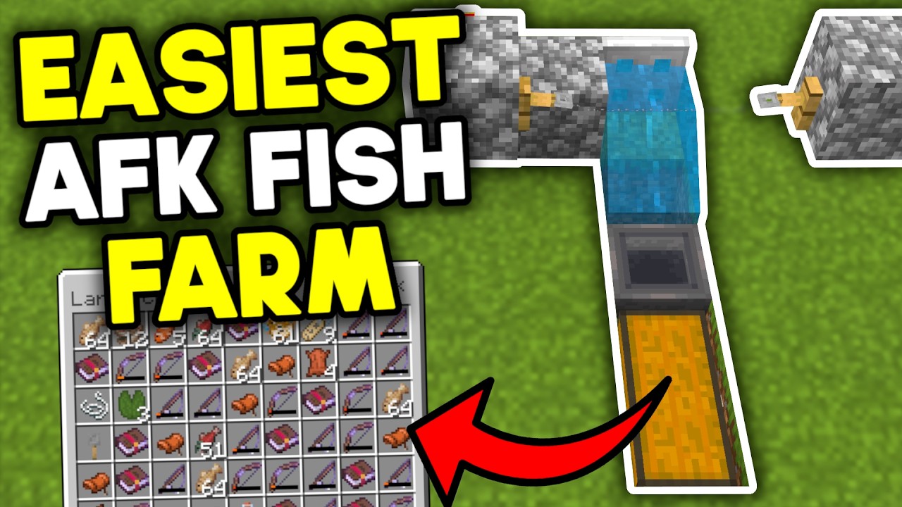 Easiest AFK Fish Farm Minecraft Bedrock 26.1+ (2026)