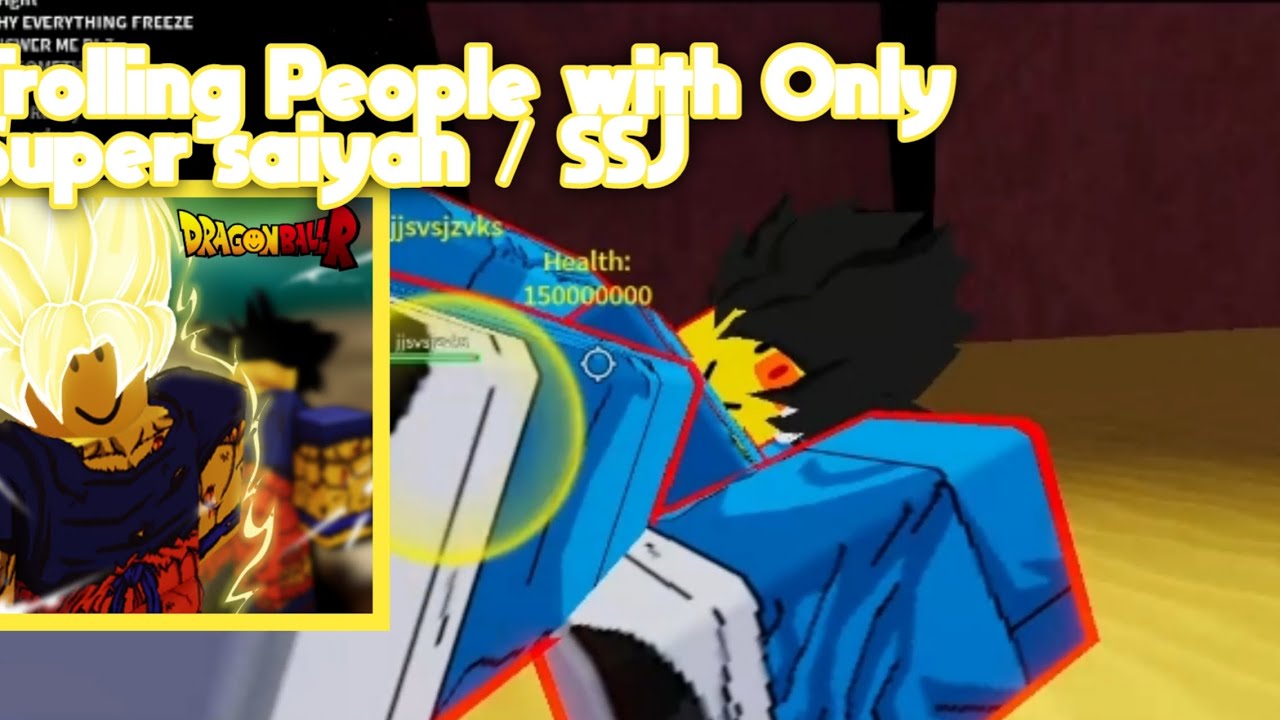 Trolling People with only Super saiyan/SSJ in Dragon ball R : Revamped ( Roblox )