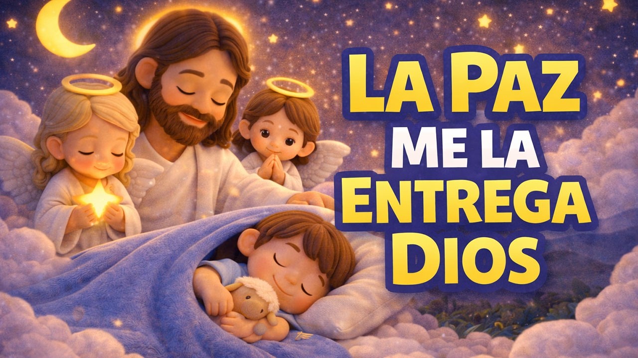 1 HORA 🌙 La Paz Me La Entrega Dios | Música Cristiana para Dormir Niños