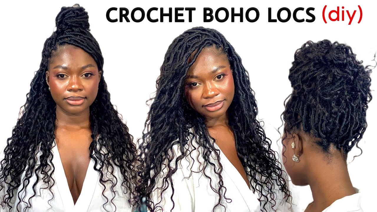 How to Crochet Boho Butterfly Faux Locs (Step by Step) ft . Toyotress