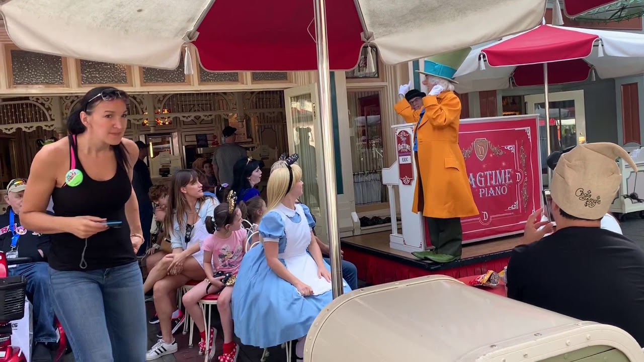 Poppy, Alice and the Mad Hatter at Disneyland