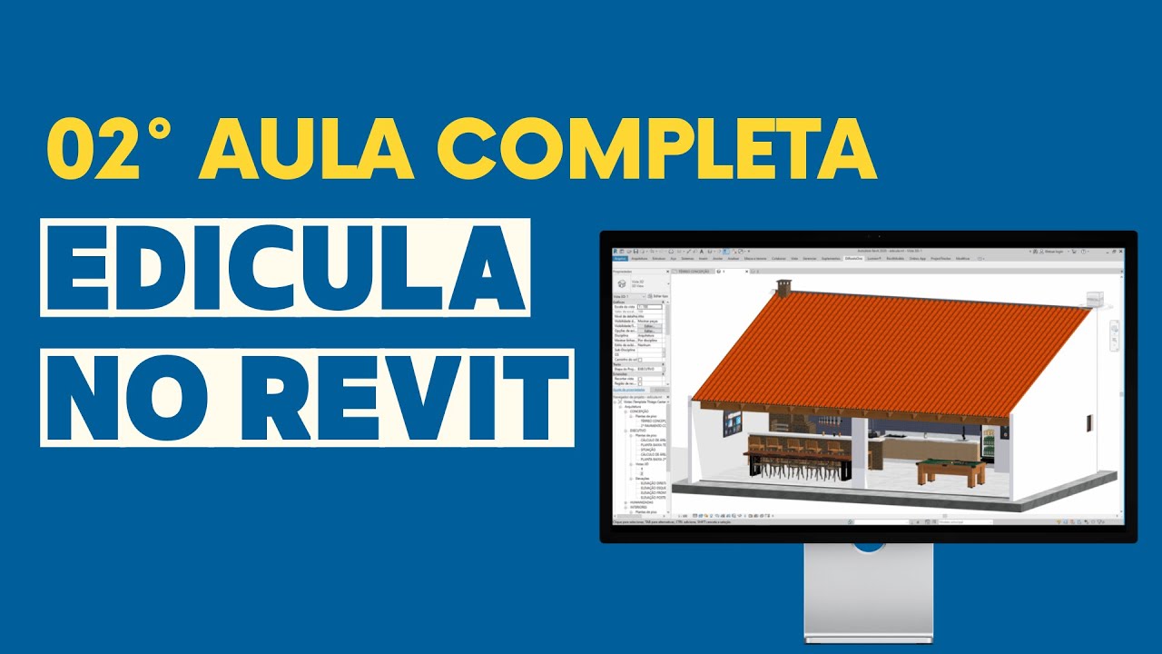 Modelagem de uma Edícula / Aréa de Lazer / Espaço Gourmet no Revit