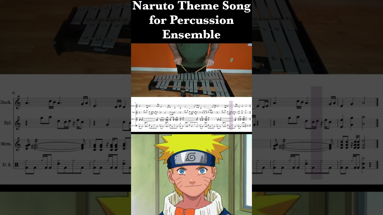 Naruto Theme Song for Percussion Quartet