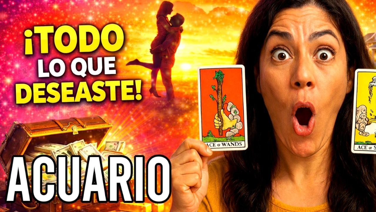 ACUARIO ⚠️  UNA SORPRESA DEMASIADO GIGANTE TE INVADIRÁ DE FELICIDAD ! ⚠️ #ACUARIO