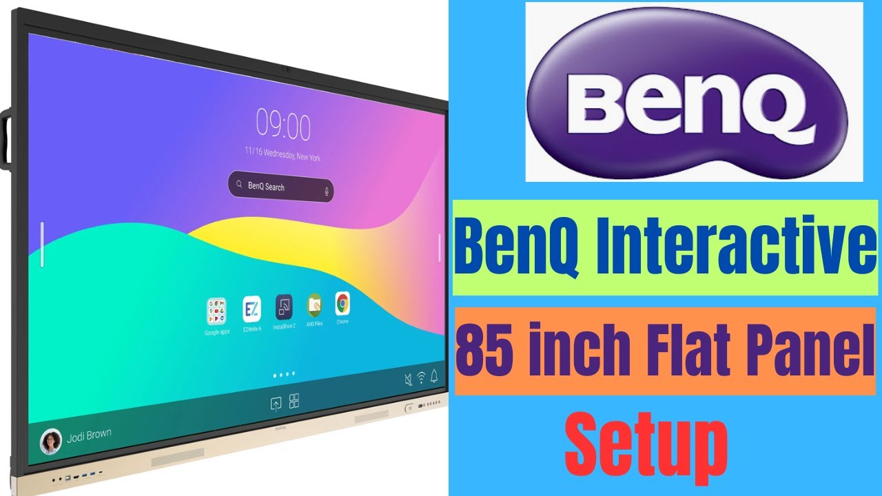 How to Setup BenQ 85 Inch Interactive Flat Panel | Unboxing BenQ Interactive Display Board