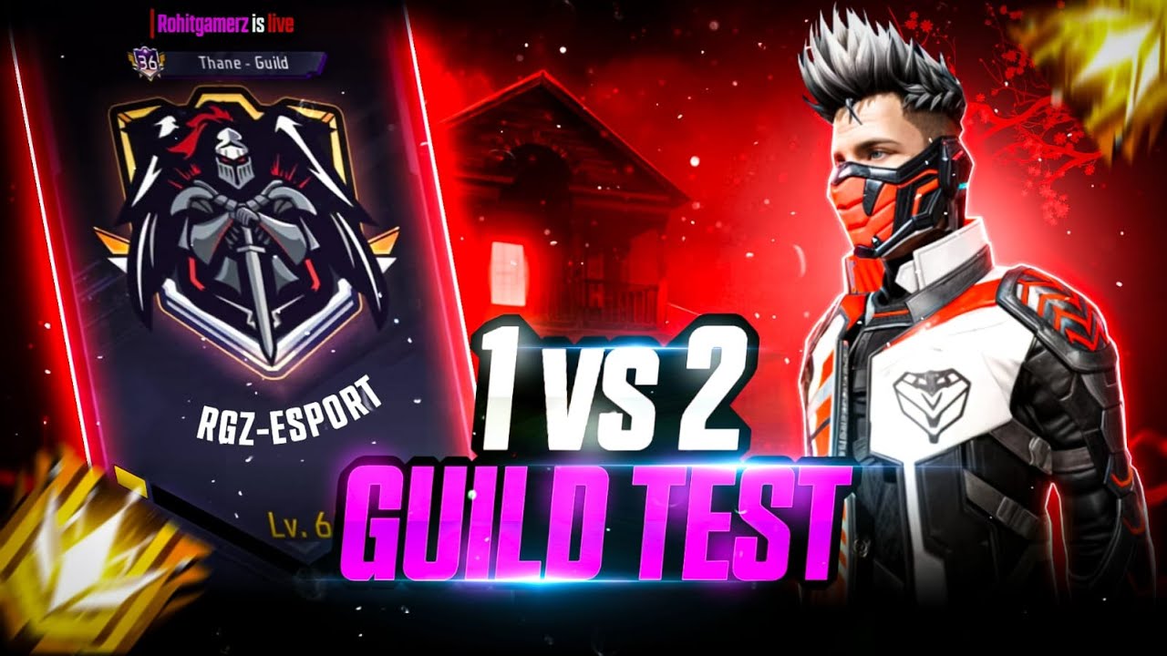 FF LIVE ✨️ GUILD TEST 👻 || FF LIVE GUILD TEST #freefirelive #nonstopgaming #classy #rohitgamerz