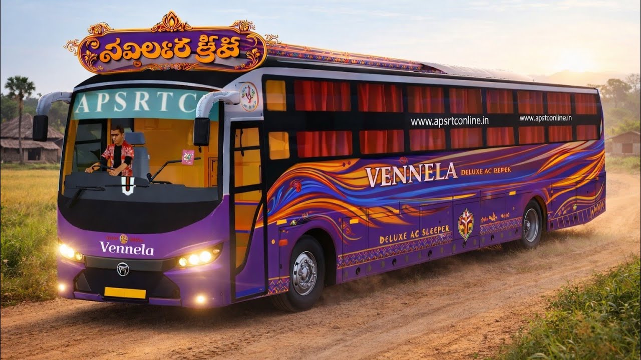 💯APSRTC TN Sleeper Bus Mod Download Bus Simulator Indonesia 