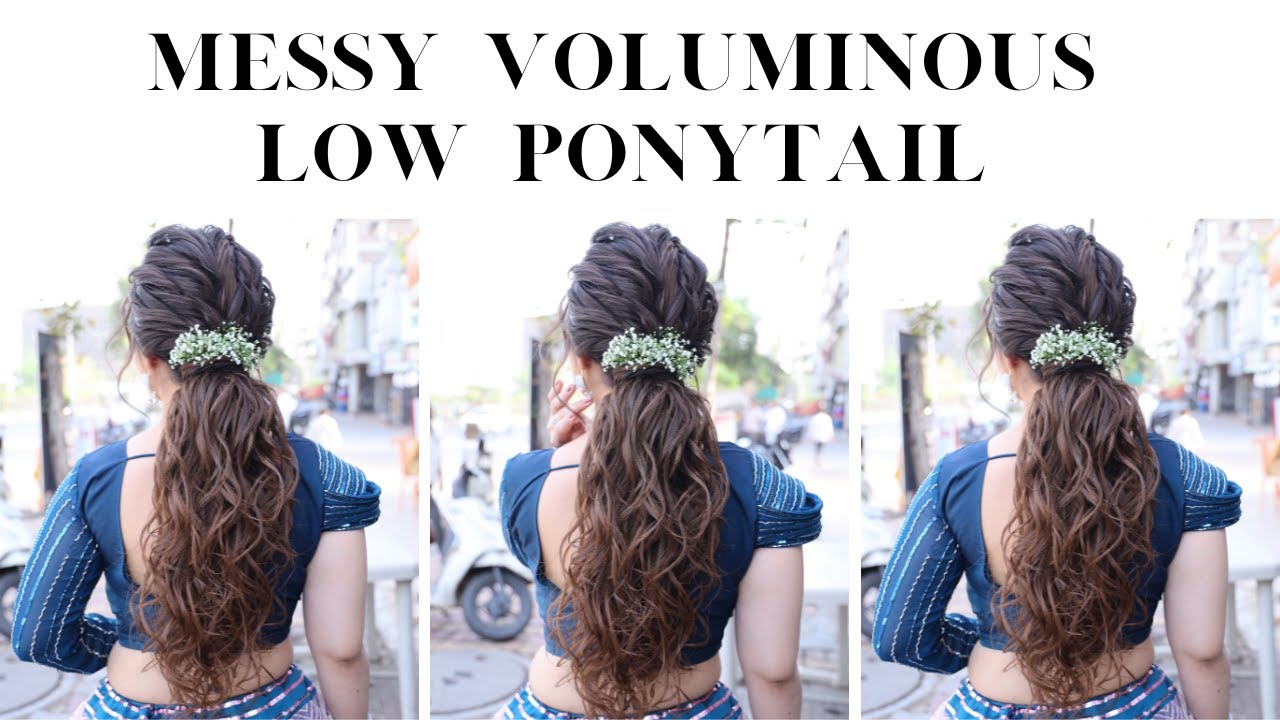 HOW TO: Messy Voluminous Low Ponytail | Simple & Easy | PAYAL PATEL | PYL PTEL