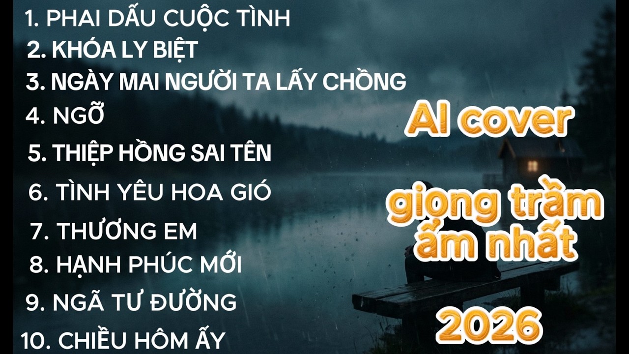 Tuyển Tập 10 Bản AI Cover Nhạc Buồn Thấu Xé Tâm Can | Phai Dấu Cuộc Tình, Thiệp Hồng Sai Tên, Ngỡ...