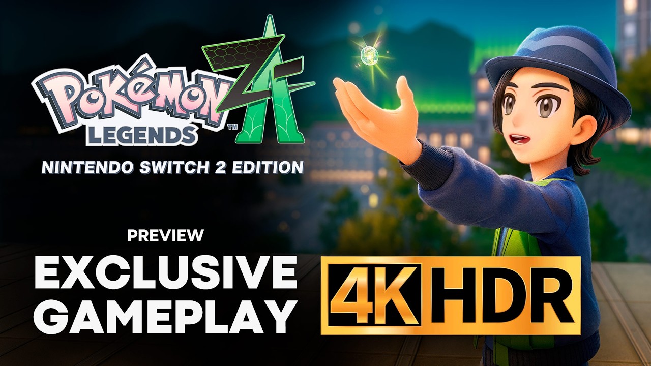 10 Minutes of Pok&eacute;mon Legends Z-A in 4K HDR | GAMEPLAY + PREVIEW [Direct Feed](Nintendo Switch 2)