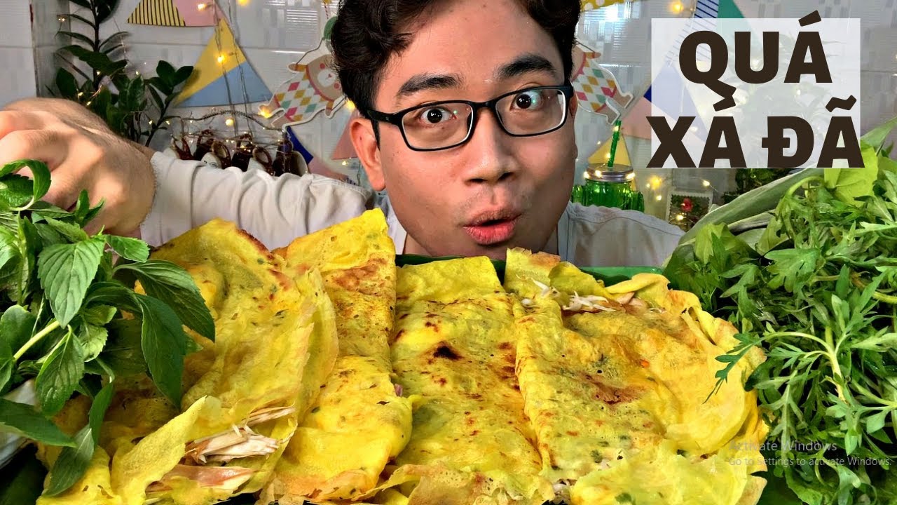 Nhâm Nhi 4 Cái Bánh Xèo Thơm Béo Kẹp Với Rau Ăn Đã Quá Xá Đã - Đây Là Động Lực Giúp Phú Giảm 40KG!!!