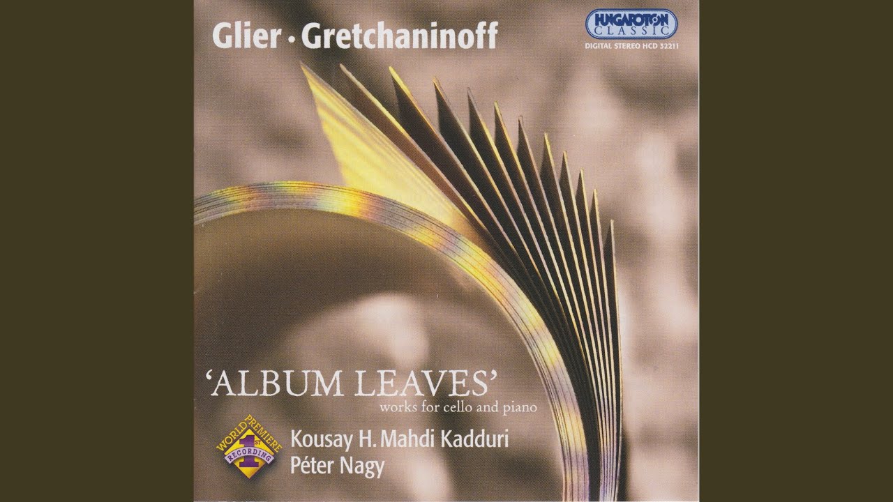 REINHOLD GLIER: 12 Album Leaves Op.51 - No.1 in E major. Con moto