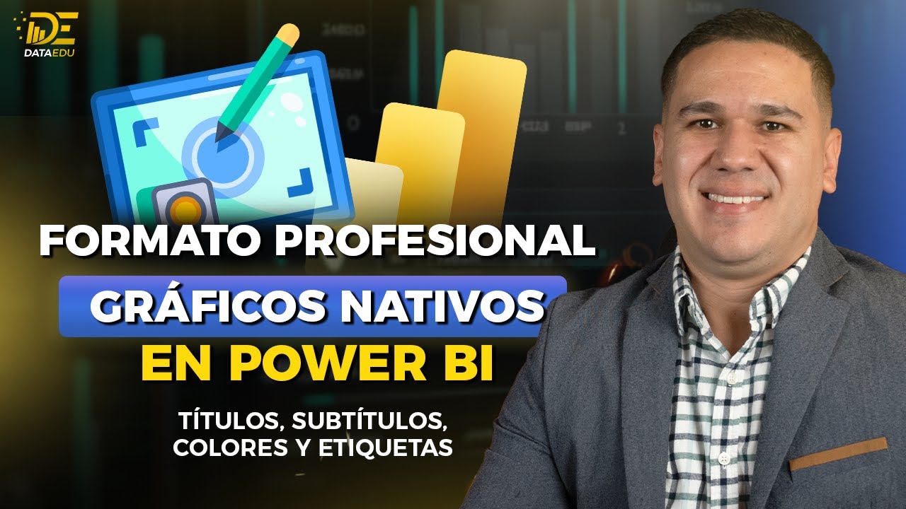 Power BI  Formato Profesional para Gráficos Nativos | Títulos, Subtítulos, Colores y Etiquetas