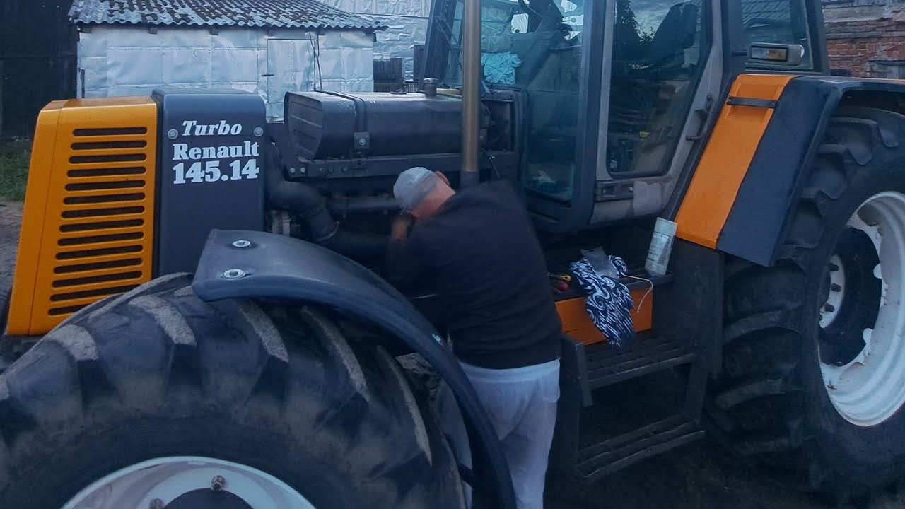 NAPRAWA PRZEWODU ŚWIECY PŁOMIENIOWEJ W  RENAULT 145.14TX . JELENIE NISZCZĄ NAM UPRAWY.