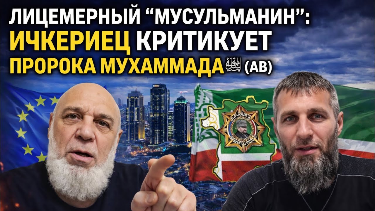 ЛИЦЕМЕРИЕ ПОД МАСКОЙ ИСЛАМА: ИЧКЕРИЕЦ КРИТИКУЕТ ПРОРОКА МУХАММАДА ﷺ.