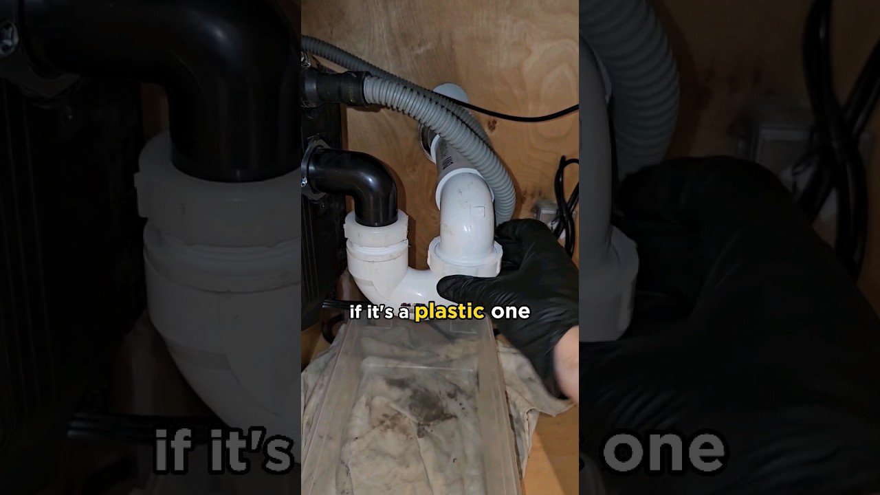 How to unclog a kitchen sink that's draining slowly 🐌 #handyman #howto #diy #plumbing
