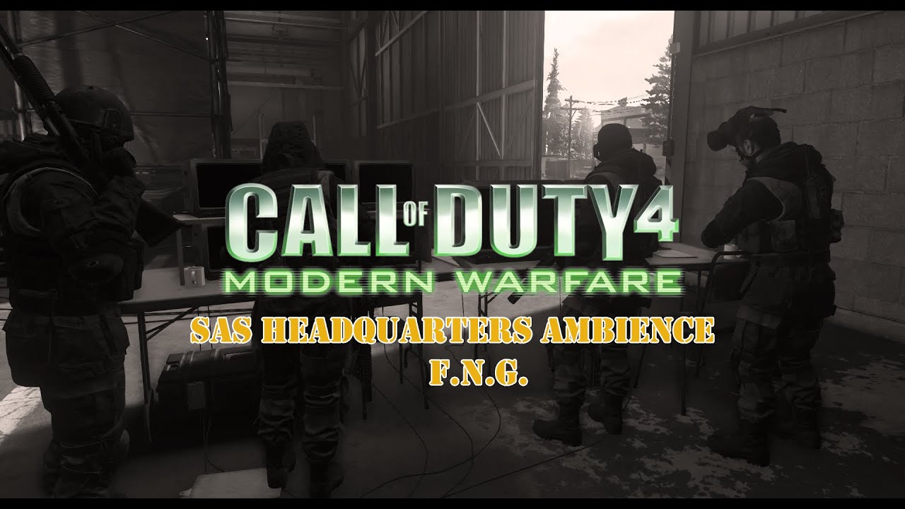 Call of Duty 4 Modern Warfare Ambience SAS Special Ops Base Tactical Focus 1 hour Mission Planning