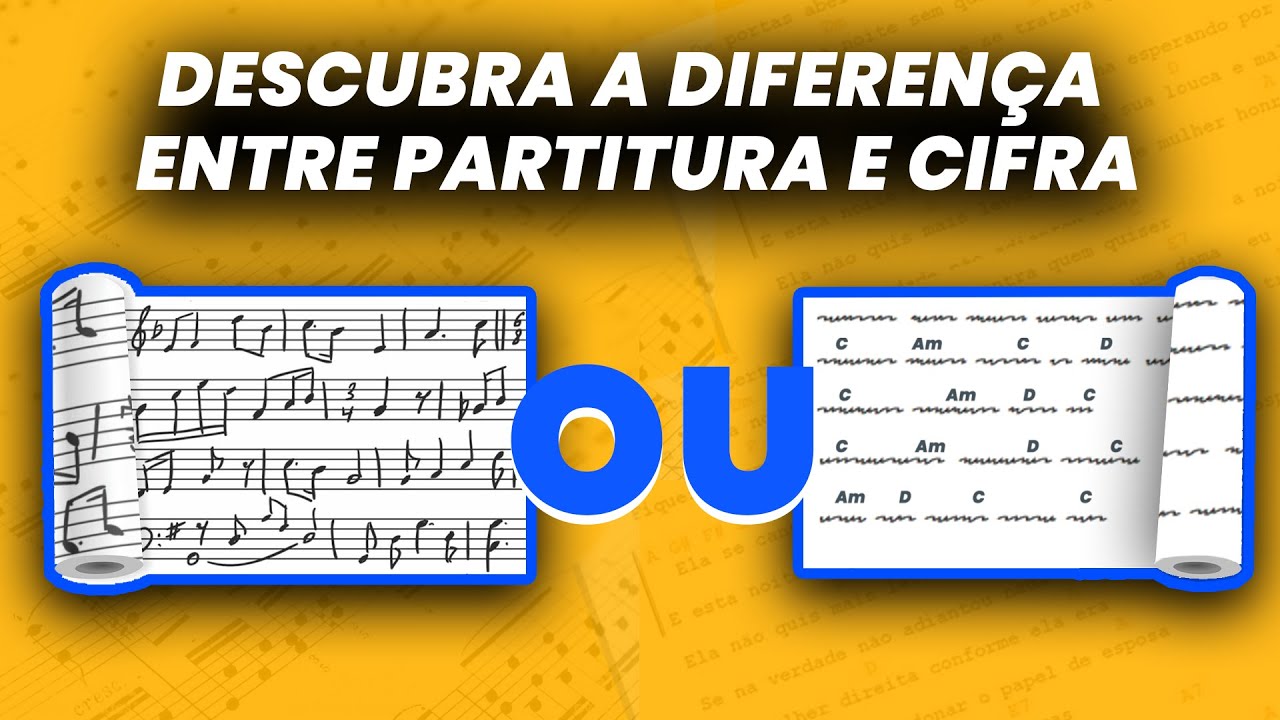 Qual a diferença de tocar por partitura e por cifra? EXISTE UM MELHOR?