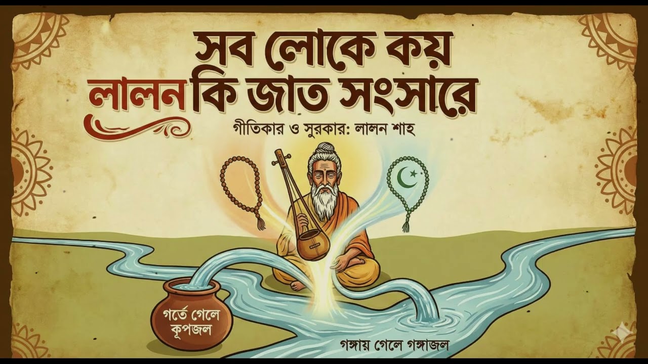 সব লোকে কয় লালন কি জাত সংসারে | #LalonGeeti #LalonShah #BaulSong #FolkMusic #লালন_গীতি #BanglaFolk