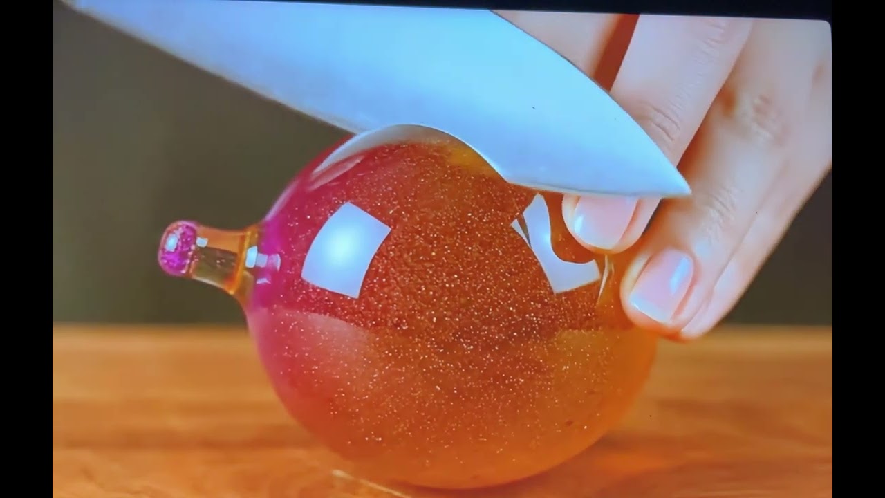 Satisfying Glass Fruit Cutting ASMR video | No Talking | No disturbance | FruitSlicing #trending 