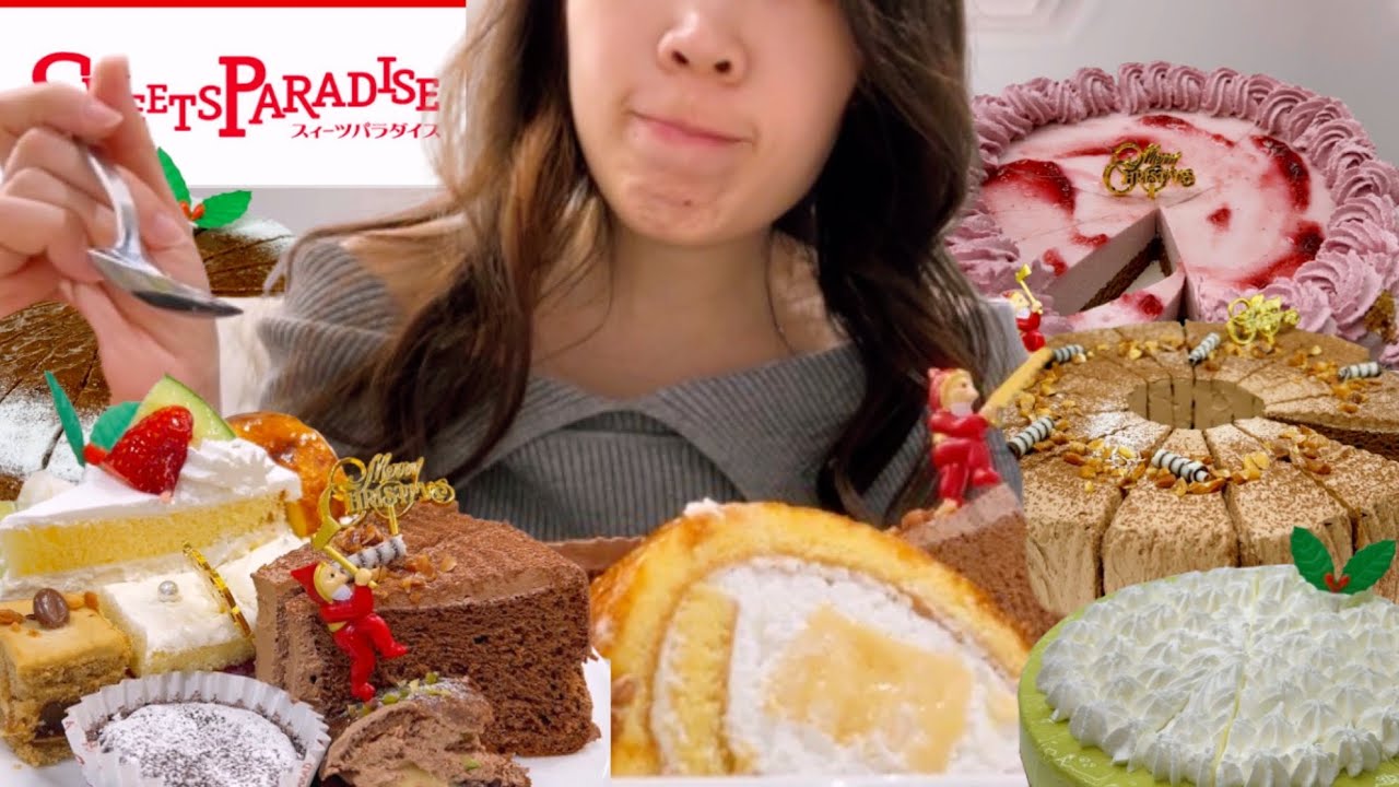 【大食い】スイパラのクリスマス限定ケーキを限界超えて食べ続けた結果…【激熱】【スイパラ】