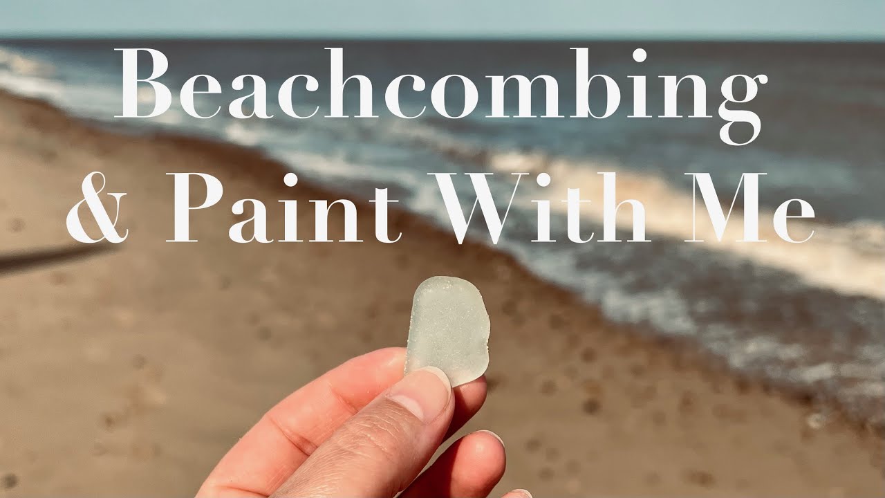 Painting beach pottery & sea glass 🐚 Beachcombing at Covehithe, Suffolk