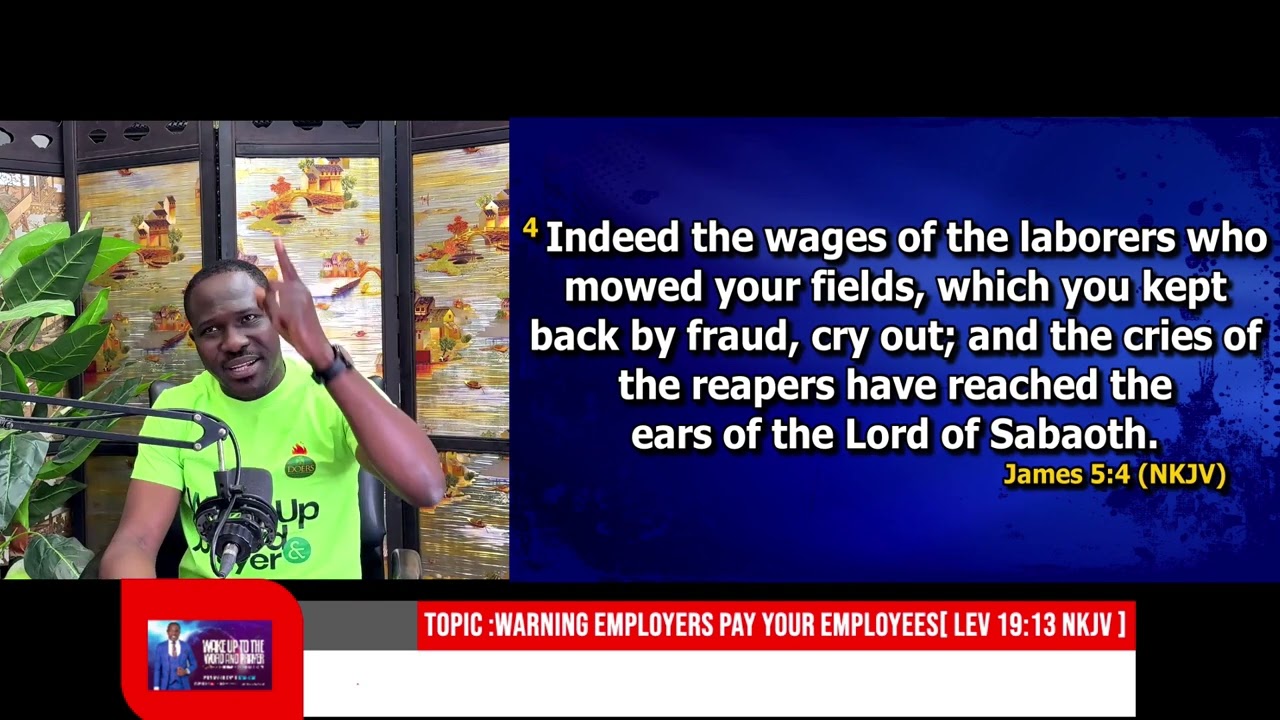 WARNING, EMPOLYERS PAY YOUR EMPLOYEES BY APOSTLE BENJAMIN ANOKYE ATTA SAOW