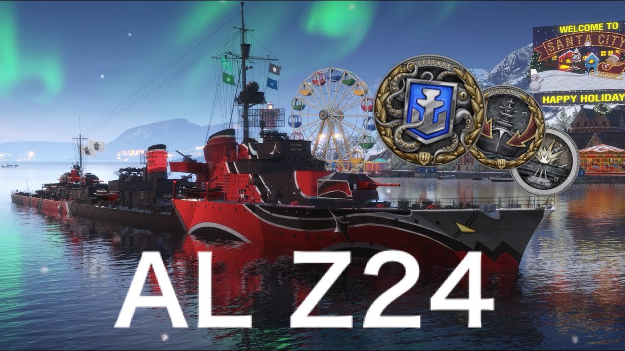 【WoWsLegends】AL Z24出撃！z24艦長がいなくてもクラーケン‼︎