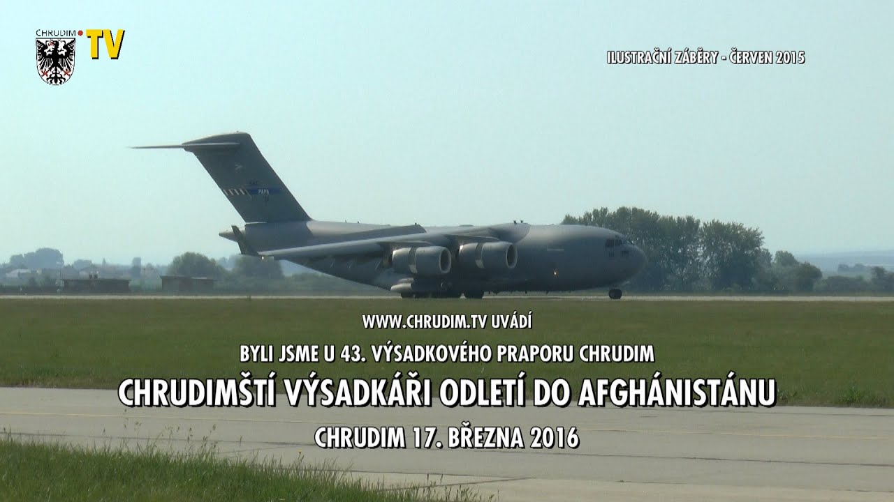 Chrudimští výsadkáři odlétají do Afghánistánu - 17.3.2016