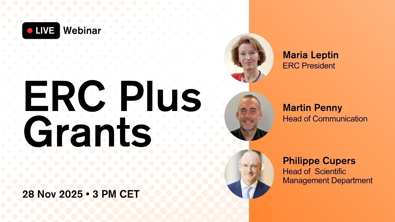 Webinar on the new ERC Plus Grants